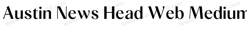 Austin News Head Web Medium Regula字体转换